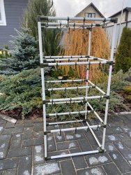 Каркас для сушилки пластиковый четыре яруса